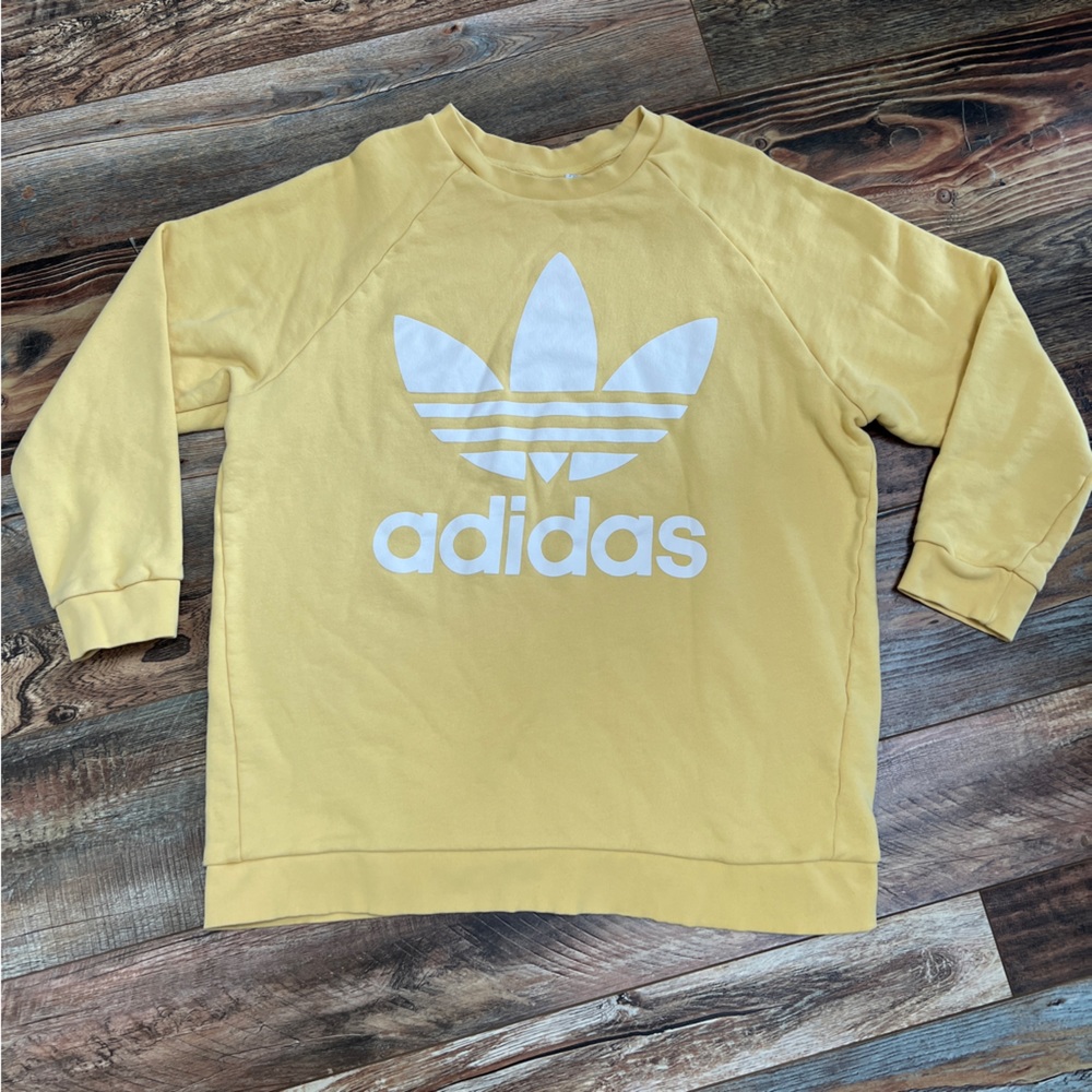 Adidas Yellow Pullover Size XL